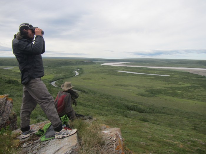 Looking down on the Colville River